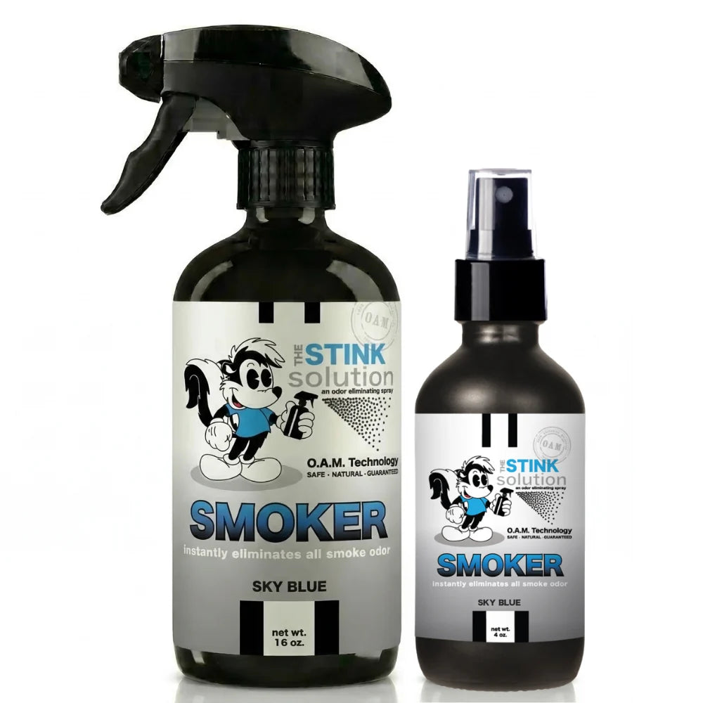 Twin Pack Smoker Odor Eliminating Spray 16 oz and 4 oz Bundle
