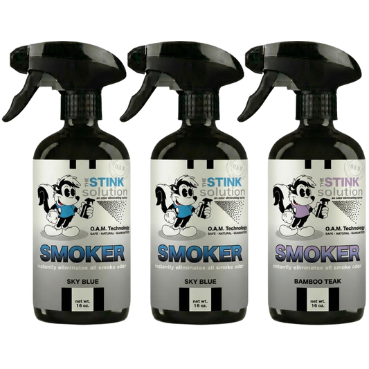 Three Pack - Two Smoke Odor Eliminating Sprays + One Spray of Choice 16 oz