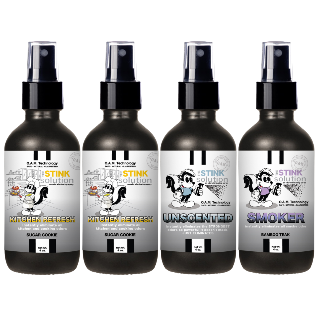 Buy 3 Get 1 FREE - Kitchen Sampler Set 4 oz Odor Eliminating Sprays