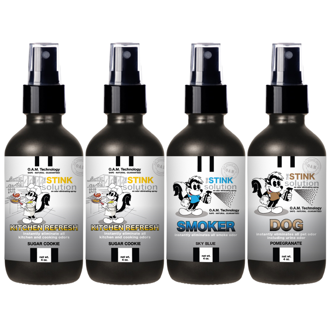 Buy 3 Get 1 FREE - Kitchen Sampler Set 4 oz Odor Eliminating Sprays