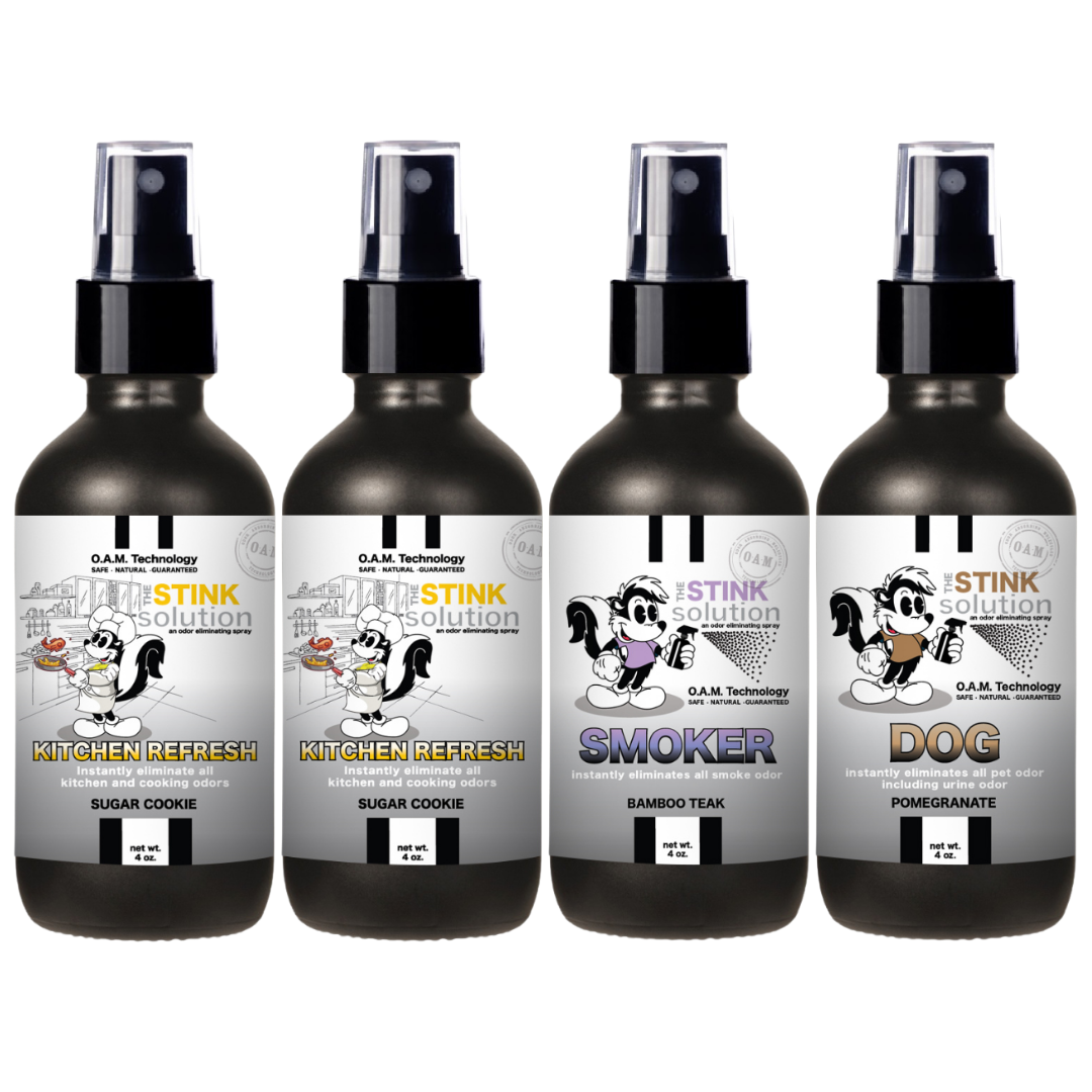 Buy 3 Get 1 FREE - Kitchen Sampler Set 4 oz Odor Eliminating Sprays