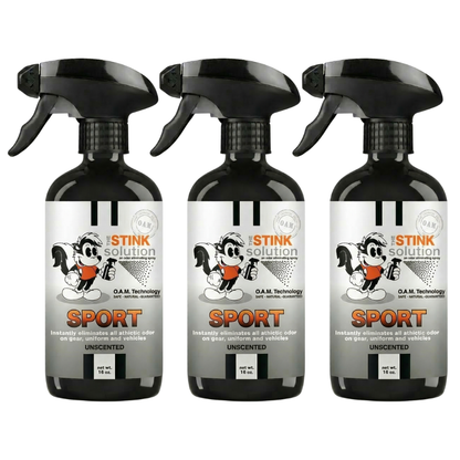 Three Pack - Two Sport Odor Eliminating Sprays + One Spray of Choice 16 oz