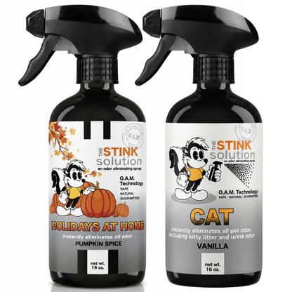 Holidays At Home Fall Pumpkin Spice Double Pack 16 oz. Odor Eliminating Sprays