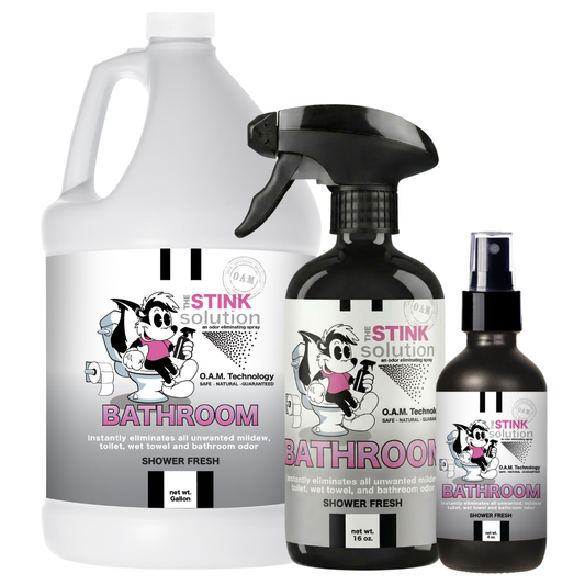 Bathroom Odor Eliminating Spray in Shower Fresh Gallon, 16 oz. and 4 oz