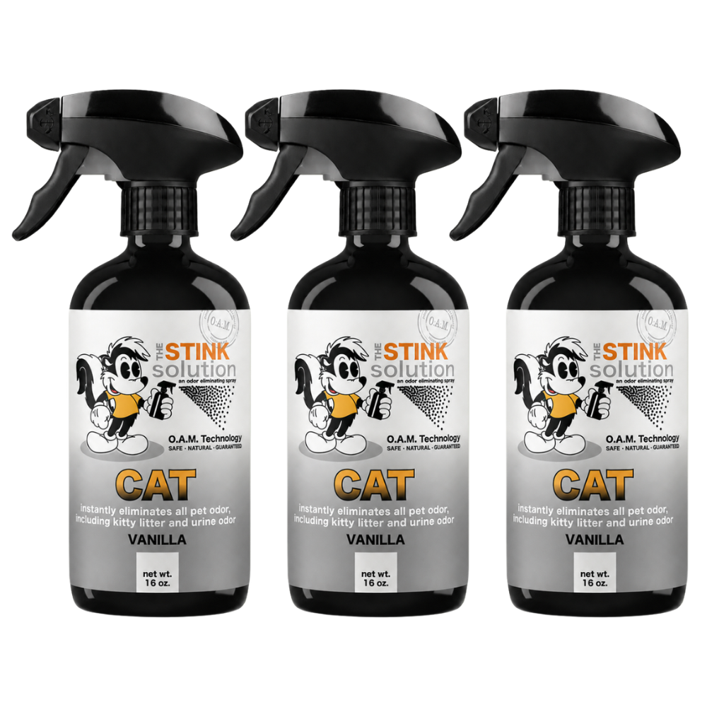 Three Pack - Two Cat Odor Eliminating Sprays + One Spray of Choice 16 oz