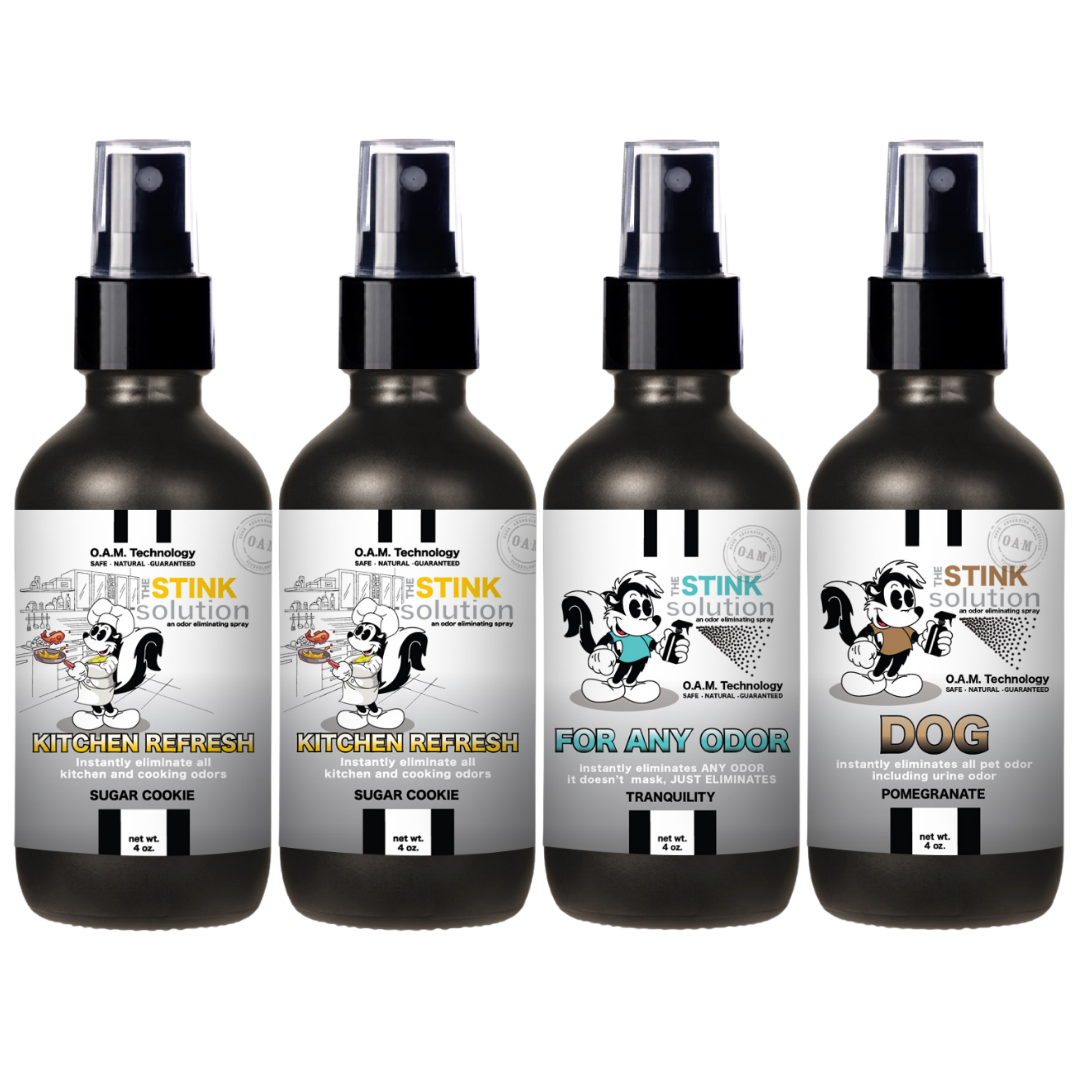 Buy 3 Get 1 FREE - Kitchen Sampler Set 4 oz Odor Eliminating Sprays