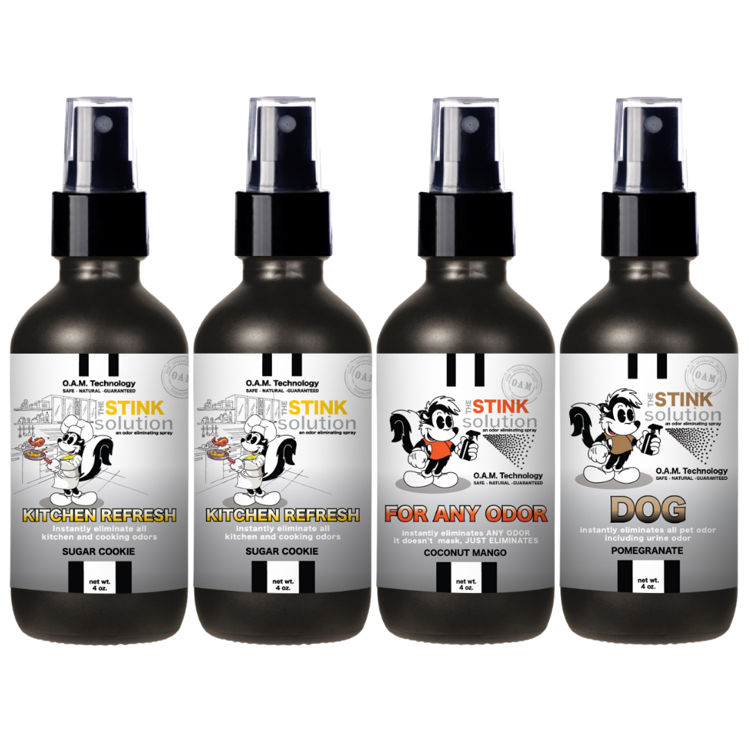 Buy 3 Get 1 FREE - Kitchen Sampler Set 4 oz Odor Eliminating Sprays