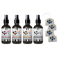 BUY 4 GET 4 Car Air Fresheners - Four 4 oz Odor Eliminating Sprays (Coconut Mango, Tranquility, Citrus Orange, and Unscented)