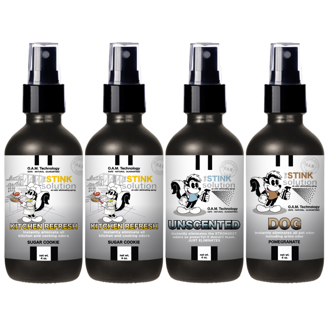 Buy 3 Get 1 FREE - Kitchen Sampler Set 4 oz Odor Eliminating Sprays