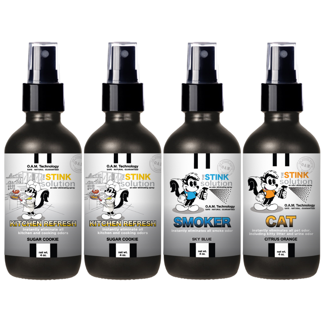 Buy 3 Get 1 FREE - Kitchen Sampler Set 4 oz Odor Eliminating Sprays