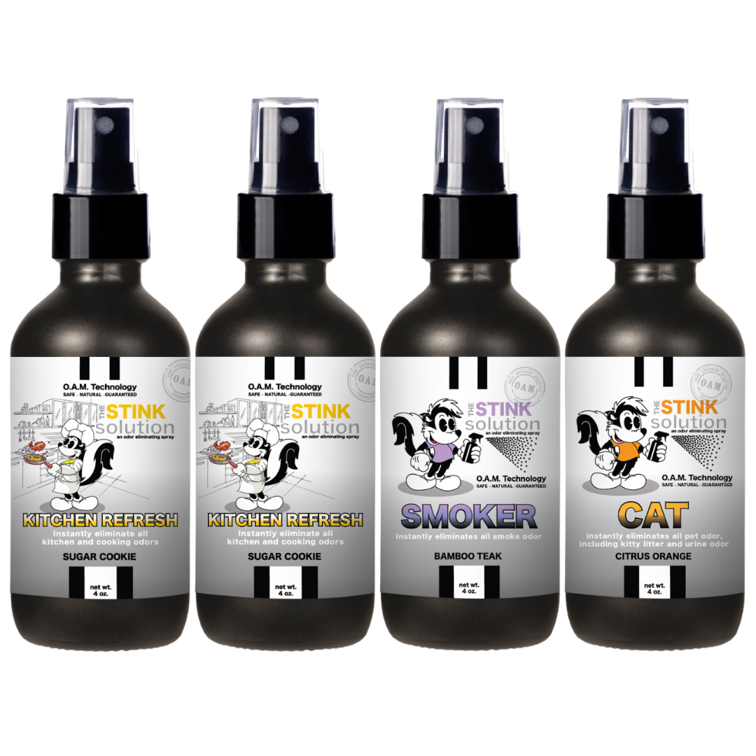 Buy 3 Get 1 FREE - Kitchen Sampler Set 4 oz Odor Eliminating Sprays