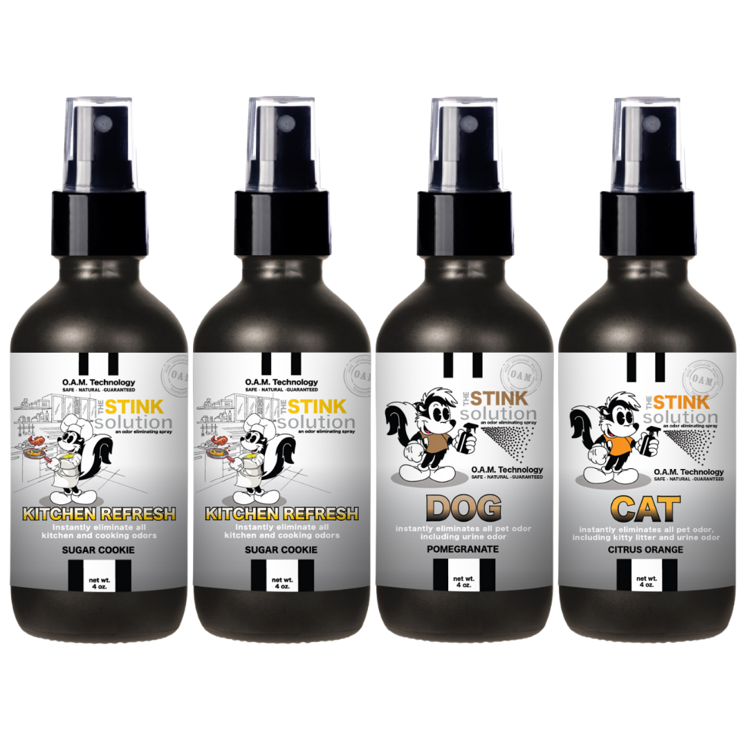 Buy 3 Get 1 FREE - Kitchen Sampler Set 4 oz Odor Eliminating Sprays