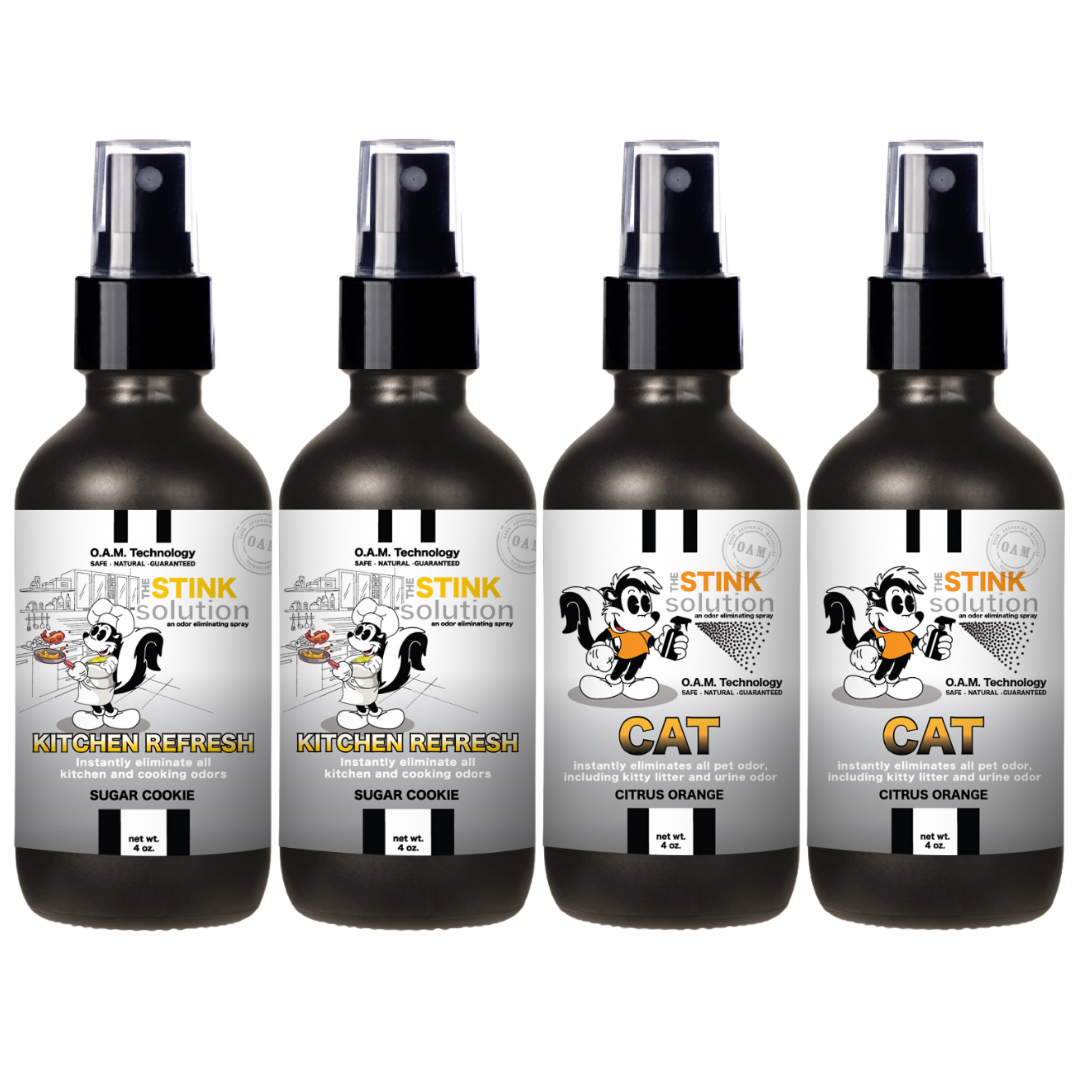 Buy 3 Get 1 FREE - Kitchen Sampler Set 4 oz Odor Eliminating Sprays