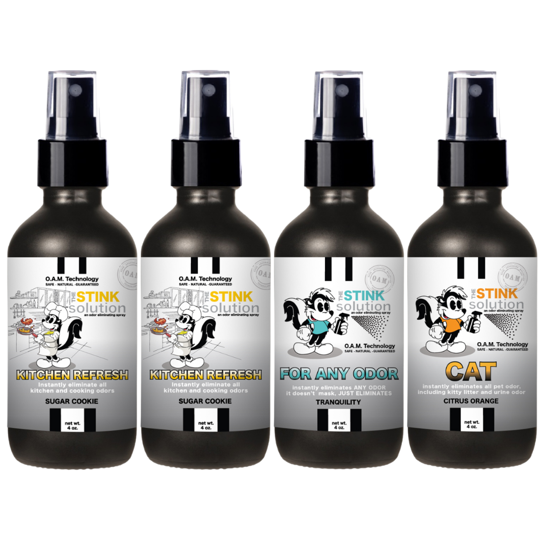 Buy 3 Get 1 FREE - Kitchen Sampler Set 4 oz Odor Eliminating Sprays