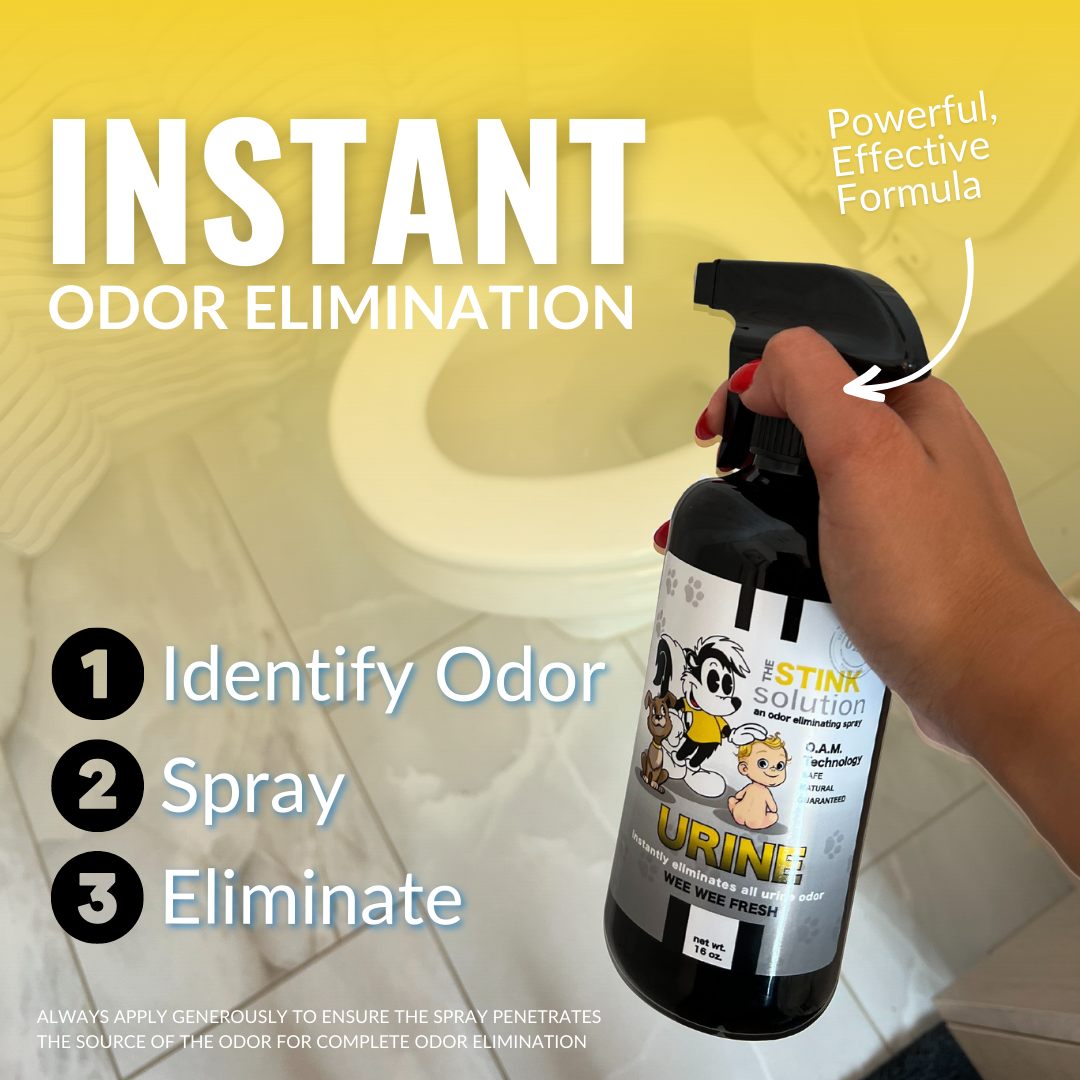 Natural, safe, non-toxic, enzyme-free odor eliminating spray. Multi-purpose use for any odor: smoke, urine, food, sweat, and more. Safe to spray anywhere: homes, cars, furniture, bathroom, carpet, and more.