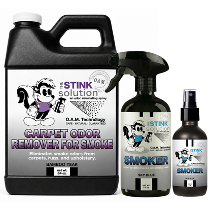 Carpet Odor Remover for Smoke + 16oz & 4oz Sprays