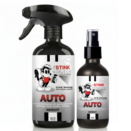 Twin Pack Auto Odor Eliminating Spray 16 oz and 4 oz Bundle