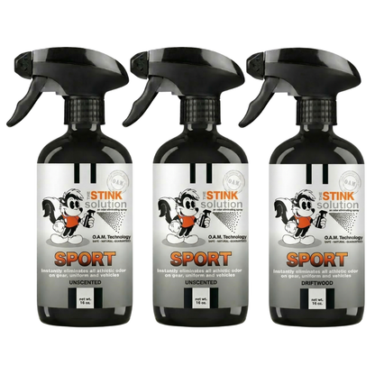Three Pack - Two Sport Odor Eliminating Sprays + One Spray of Choice 16 oz