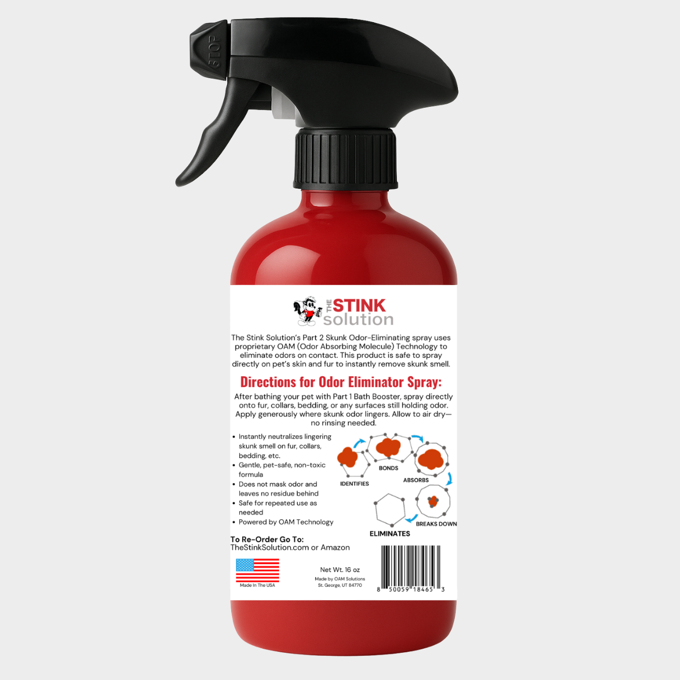 Skunk Odor Eliminator in Pomegranate Fragrance