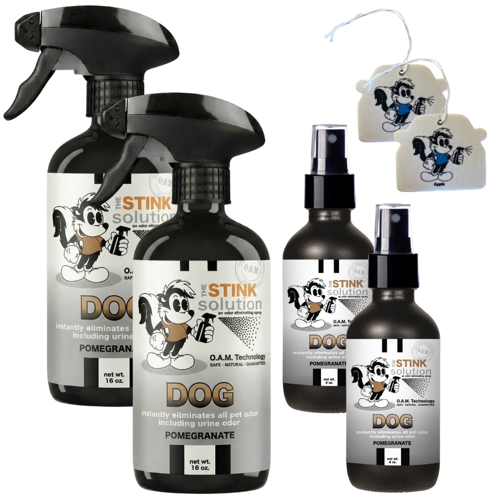 Buy 2 Get 4 FREE - (2) 16 oz (2) 4 oz Dog Pomegranate Bundle + 2 Car Air Fresheners