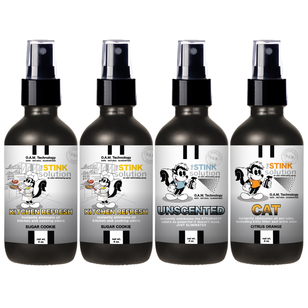 Buy 3 Get 1 FREE - Kitchen Sampler Set 4 oz Odor Eliminating Sprays