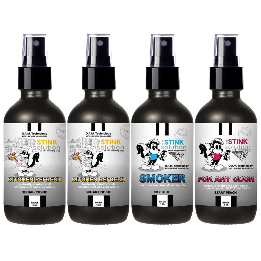 Buy 3 Get 1 FREE - Kitchen Sampler Set 4 oz Odor Eliminating Sprays