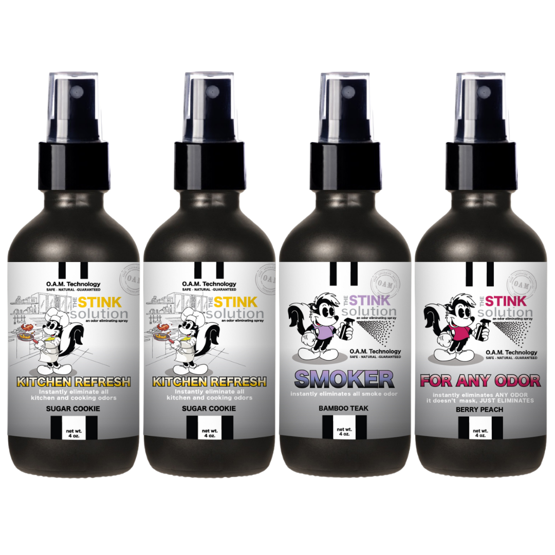 Buy 3 Get 1 FREE - Kitchen Sampler Set 4 oz Odor Eliminating Sprays