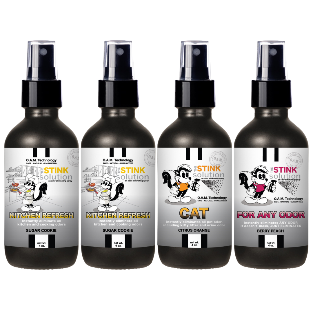 Buy 3 Get 1 FREE - Kitchen Sampler Set 4 oz Odor Eliminating Sprays