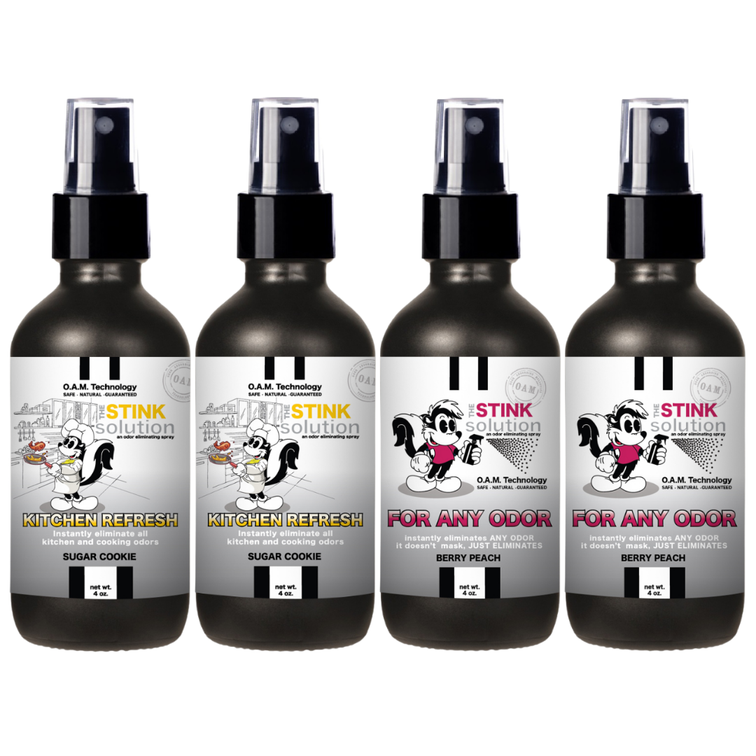 Buy 3 Get 1 FREE - Kitchen Sampler Set 4 oz Odor Eliminating Sprays