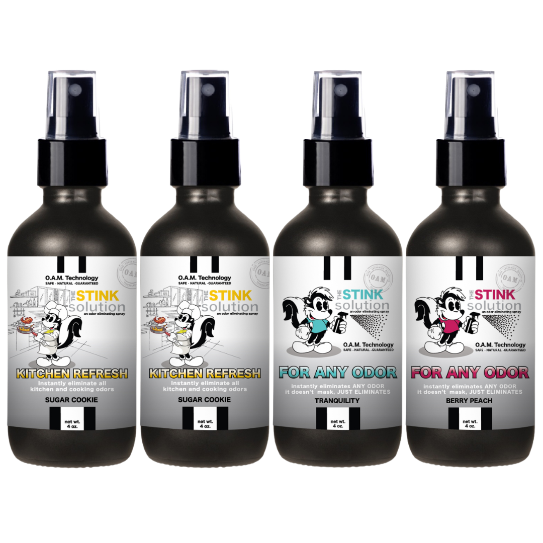 Buy 3 Get 1 FREE - Kitchen Sampler Set 4 oz Odor Eliminating Sprays