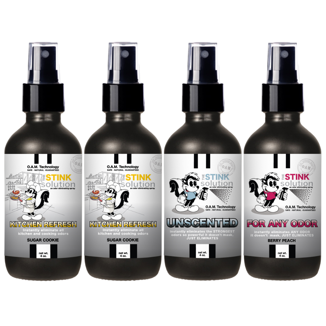 Buy 3 Get 1 FREE - Kitchen Sampler Set 4 oz Odor Eliminating Sprays