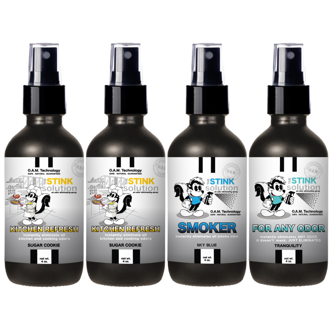 Buy 3 Get 1 FREE - Kitchen Sampler Set 4 oz Odor Eliminating Sprays