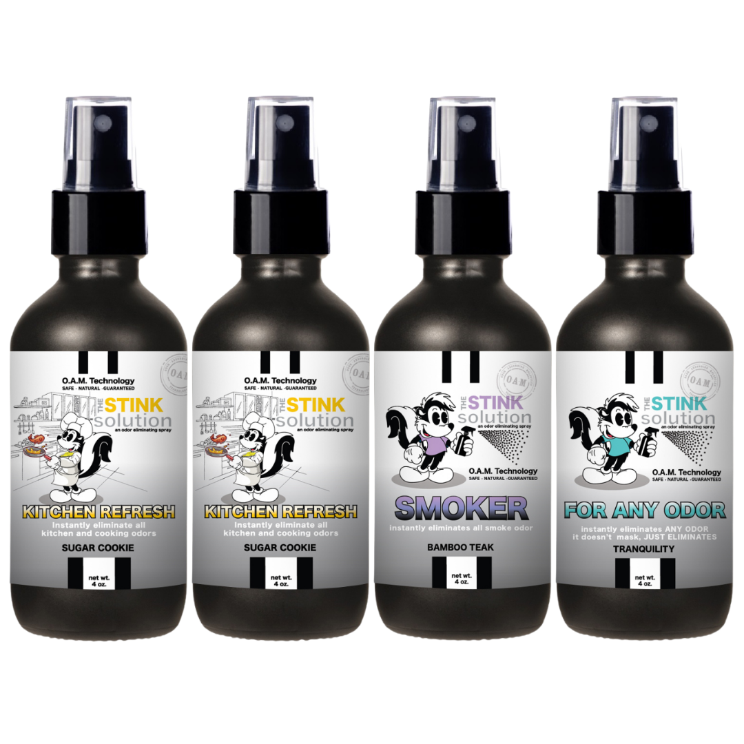 Buy 3 Get 1 FREE - Kitchen Sampler Set 4 oz Odor Eliminating Sprays
