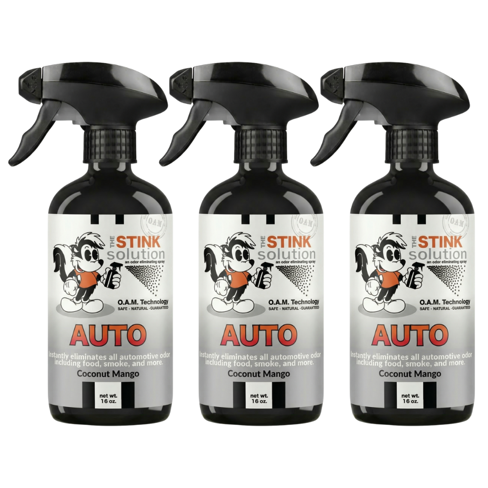 Three Pack - Two Auto Odor Eliminating Sprays + One Spray of Choice 16 oz