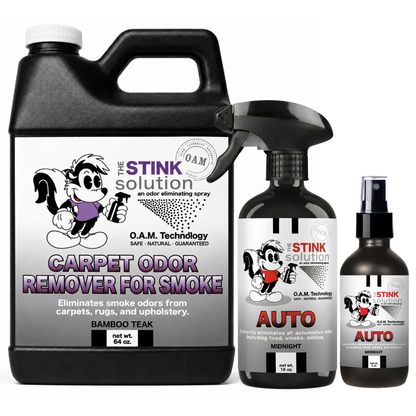 Carpet Odor Remover for Smoke + 16oz & 4oz Sprays