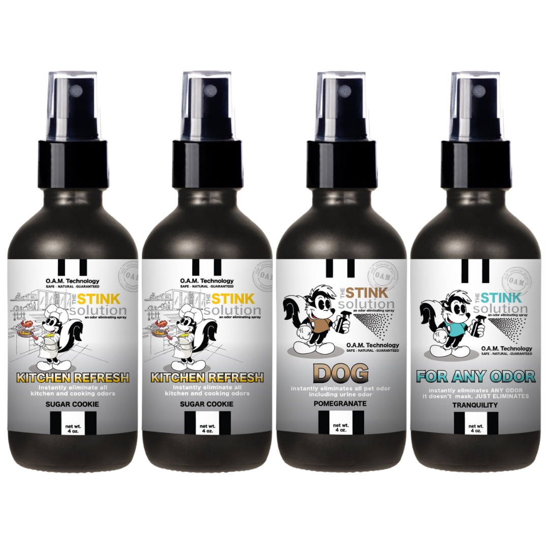 Buy 3 Get 1 FREE - Kitchen Sampler Set 4 oz Odor Eliminating Sprays