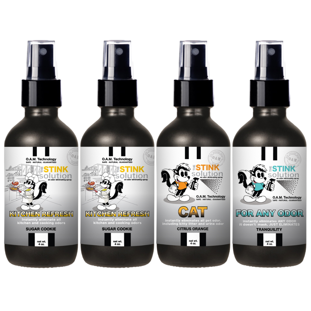 Buy 3 Get 1 FREE - Kitchen Sampler Set 4 oz Odor Eliminating Sprays