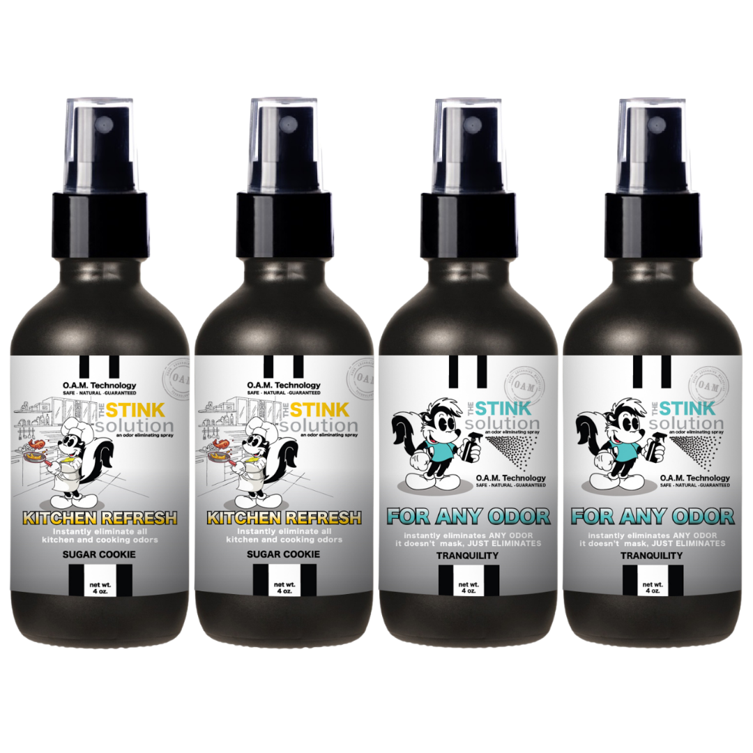 Buy 3 Get 1 FREE - Kitchen Sampler Set 4 oz Odor Eliminating Sprays