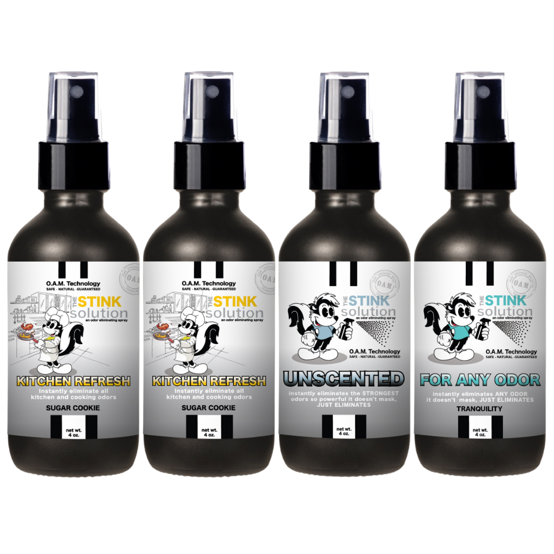 Buy 3 Get 1 FREE - Kitchen Sampler Set 4 oz Odor Eliminating Sprays