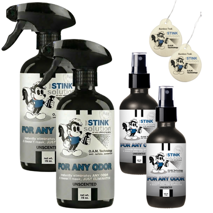 Buy 2 Get 4 FREE | Two 16 oz Sprays, Two 4 oz Sprays, + 2 Bamboo Teak Car Air Fresheners