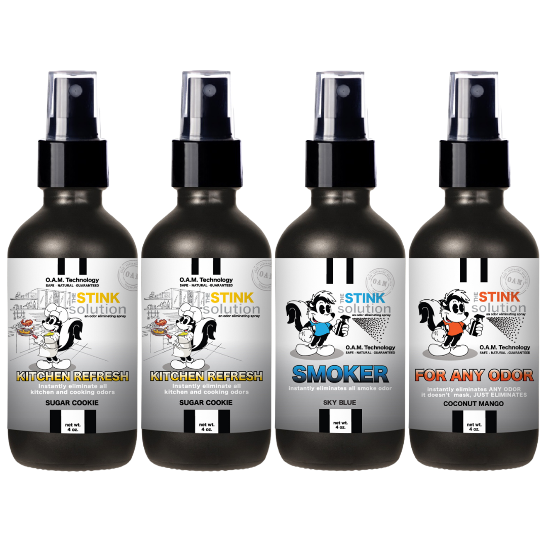 Buy 3 Get 1 FREE - Kitchen Sampler Set 4 oz Odor Eliminating Sprays