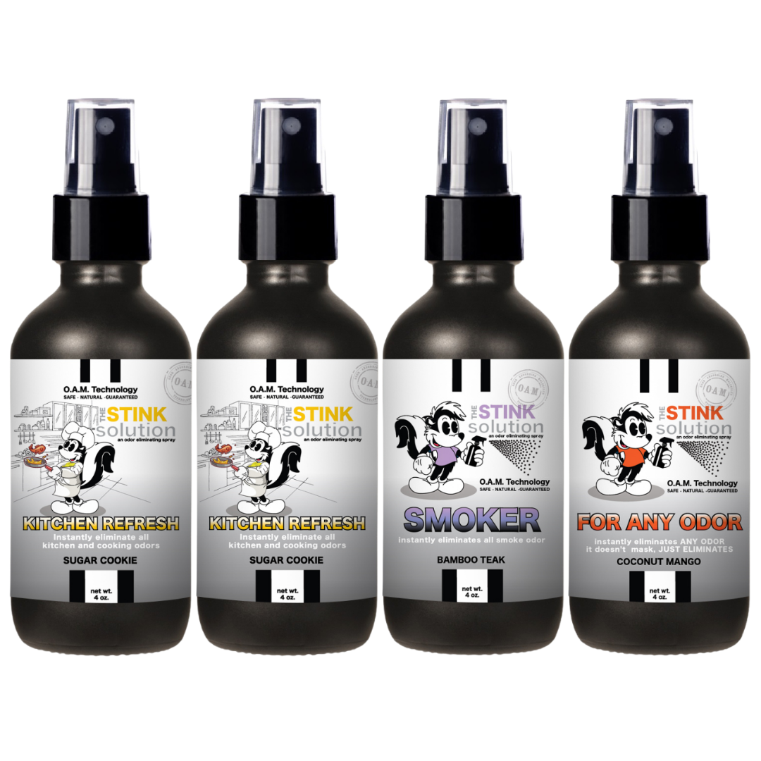 Buy 3 Get 1 FREE - Kitchen Sampler Set 4 oz Odor Eliminating Sprays
