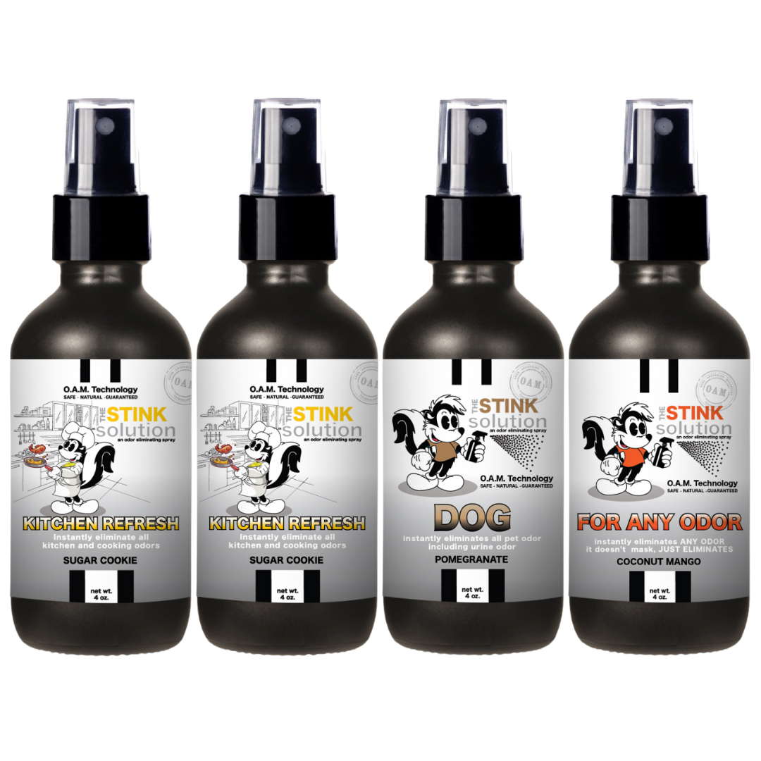 Buy 3 Get 1 FREE - Kitchen Sampler Set 4 oz Odor Eliminating Sprays