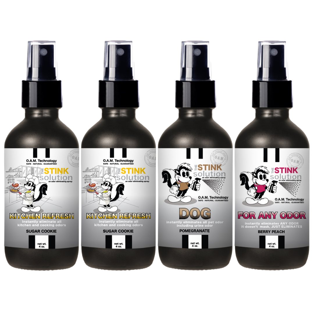 Buy 3 Get 1 FREE - Kitchen Sampler Set 4 oz Odor Eliminating Sprays