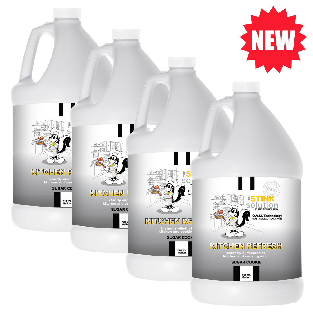 Gallon Refills 4 Pack - Kitchen Odor Eliminating Spray in Sugar Cookie Fragrance