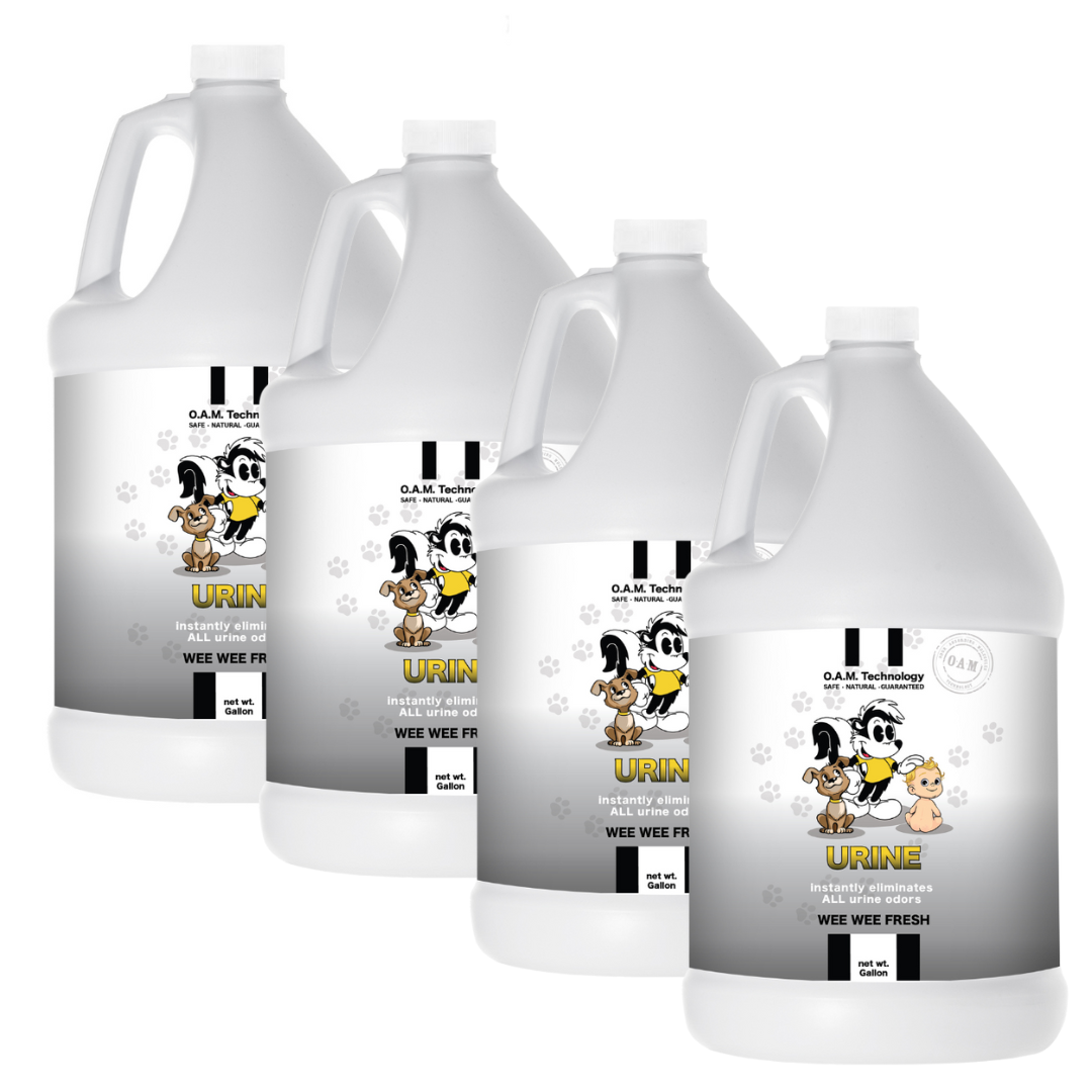 Gallon Refills 4 Pack - Urine Odor Eliminating Spray in Wee Wee Fresh Fragrance