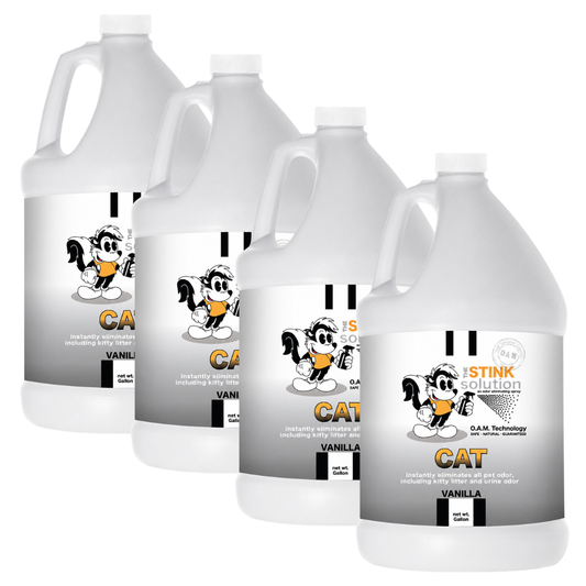 Gallon Refills 4 Pack - Cat Odor Eliminating Spray in Vanilla Fragrance