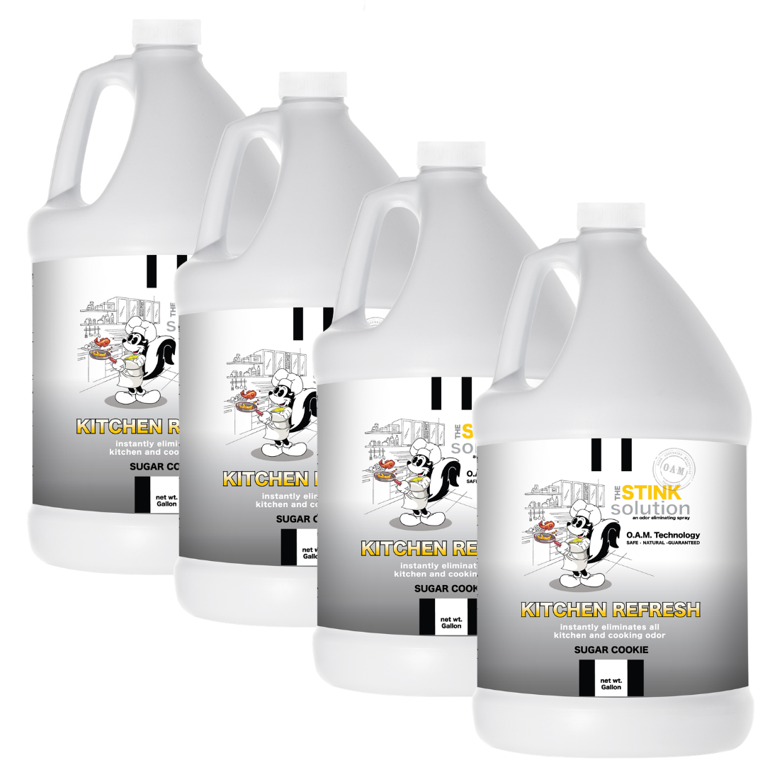 Gallon Refills 4 Pack - Kitchen Odor Eliminating Spray in Sugar Cookie Fragrance