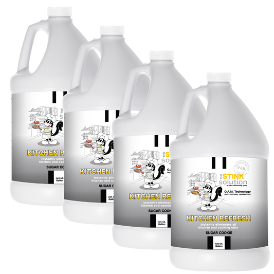 Gallon Refills 4 Pack - Kitchen Odor Eliminating Spray in Sugar Cookie Fragrance