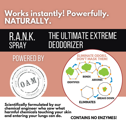 CLEARANCE RANK Natural Odor Eliminating Spray Single 4 oz Bottle